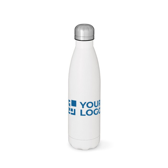 Gourde en acier inoxydable recyclé à bouchon étanche 500 ml