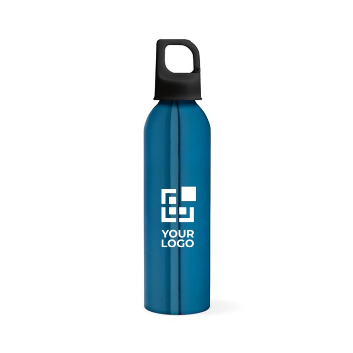 Gourde en aluminium recyclé à bouchon mousqueton 660 ml