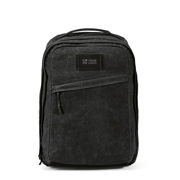 Sac à dos en coton recyclé à revêtement en cire 230 g/m²