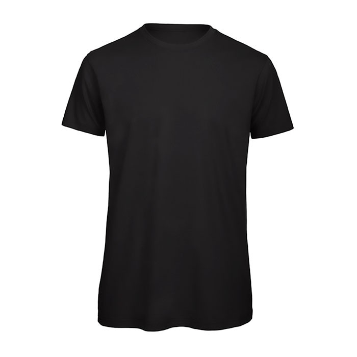 T-shirt pour homme en coton biologique à manches courtes 140 g/m² B&C couleur noir