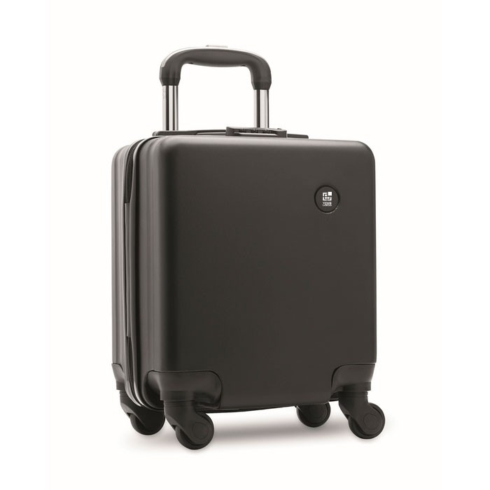 Valise cabine en ABS, 4 roulettes et serrure à combinaison, 14 pouces