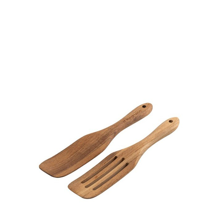 Ensemble de 2 couverts en bois d'acacia certifié FSC™