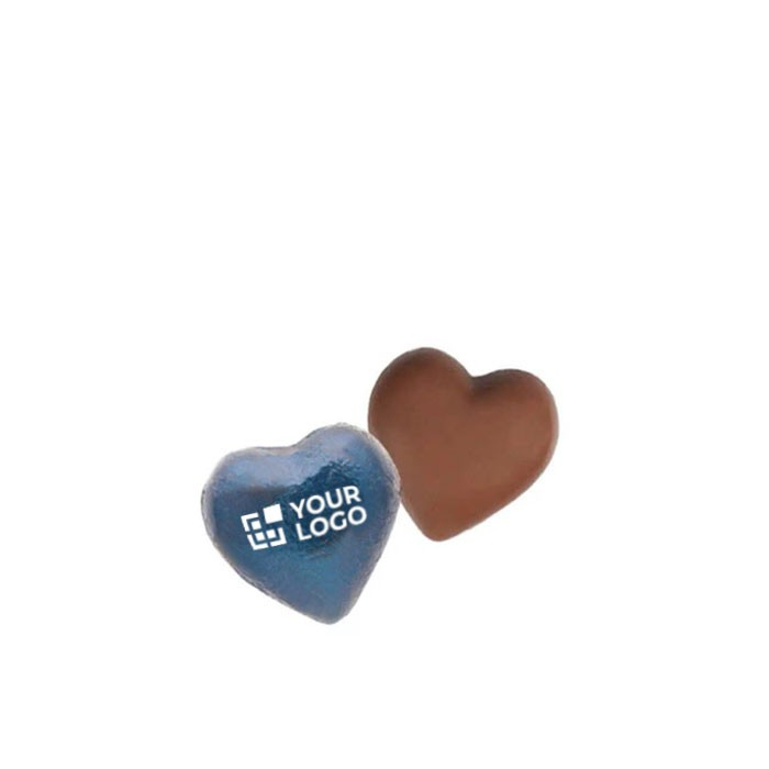 Chocolat en forme de cœur avec emballage individuel personnalisable 5g vue principale