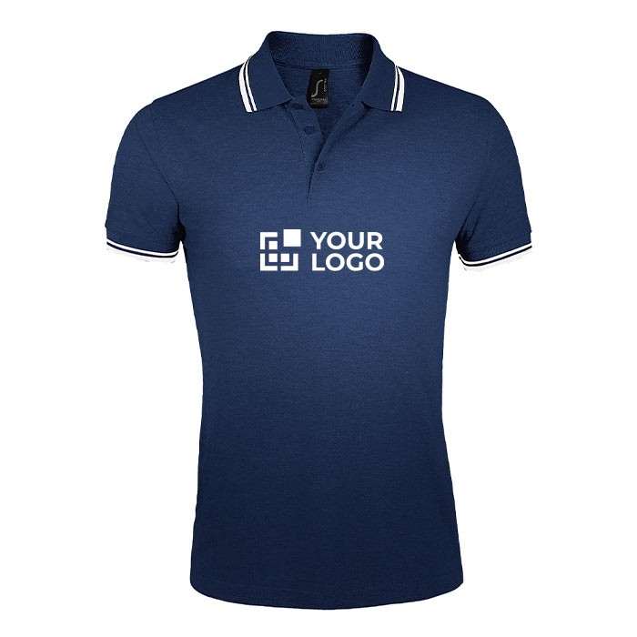 Polo bicolore en coton pour homme 200 g/m2 SOL'S Pasadena