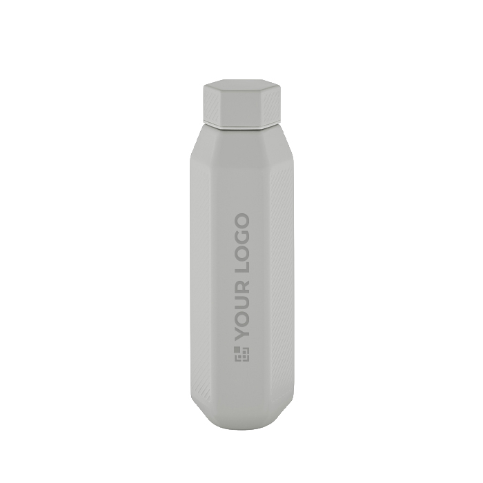 Bouteille hexagonale anti-fuite en acier inoxydable recyclé 500ml