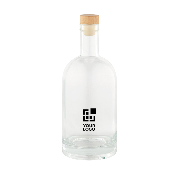 Bouteille en verre avec bouchon hermétique en bois 780ml