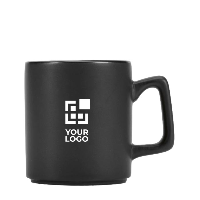 Tasse en céramique finition mate avec anse carrée 260ml