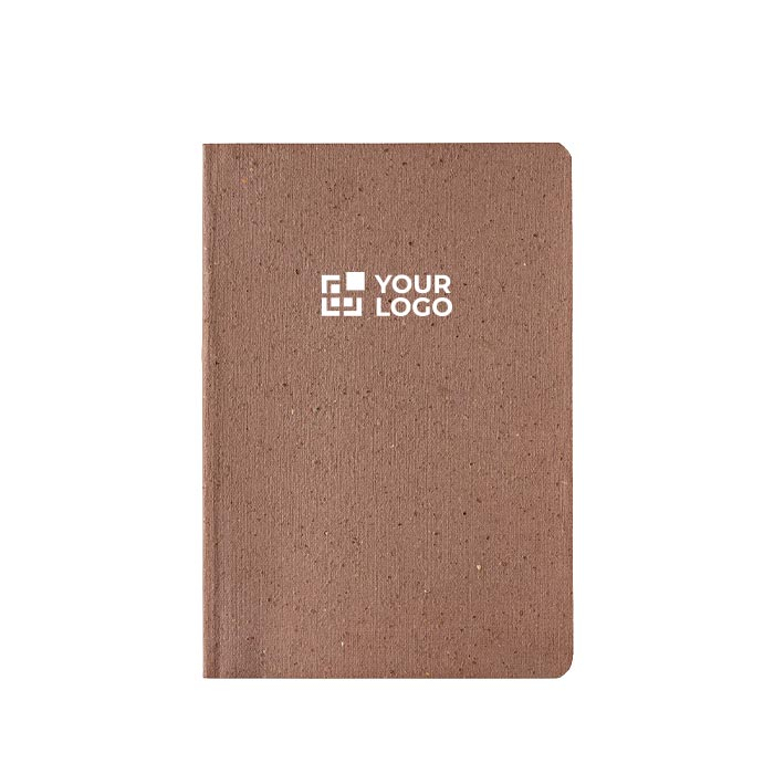 Carnet A5 à couverture souple en résidus de café avec pages pointillées