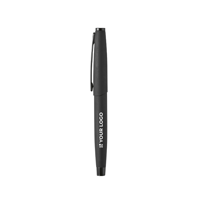 Stylo en acier inoxydable recyclé avec finition laquée et encre noire
