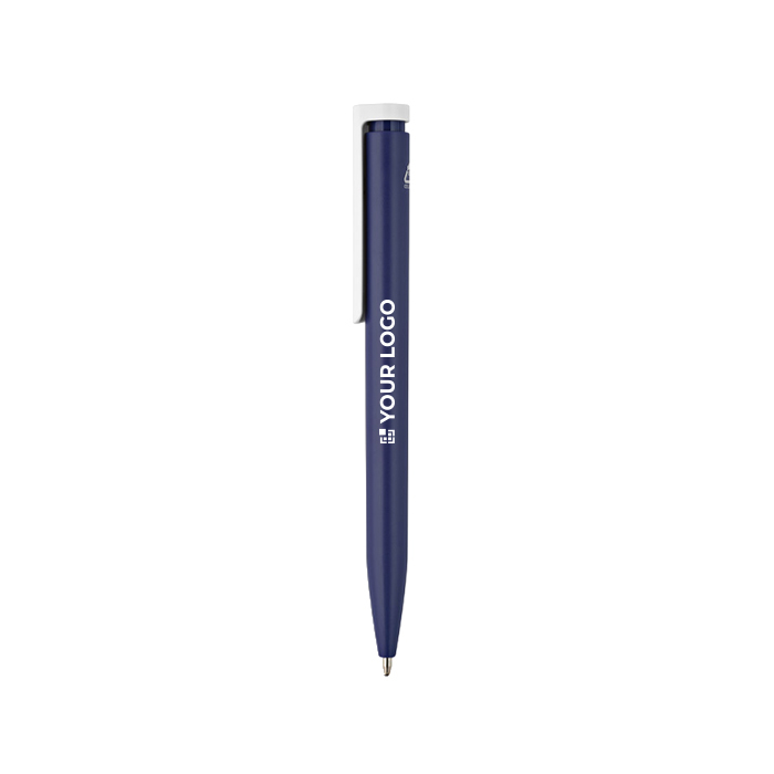 Stylo en plastique recyclé au design ultraléger et à encre bleue