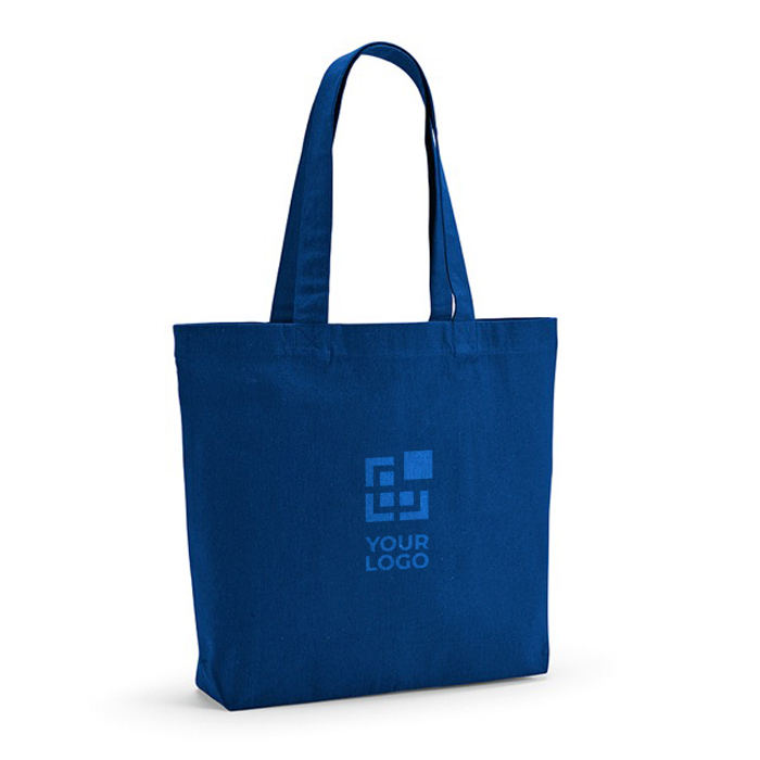 Sac en coton recyclé et RPET à anses longues 180 g/m²