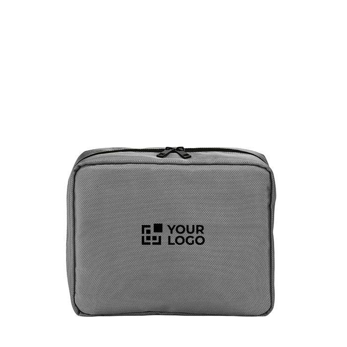 Trousse de toilette organisatrice de voyage en polyester recyclé avec crochet 4,5L