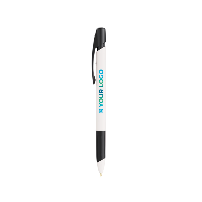 Stylo à bille en plastique recyclé avec grip doux et encre bleue BIC®