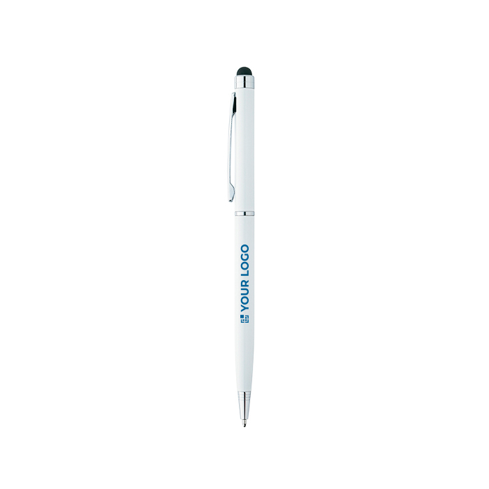Stylo métallique avec pointe tactile et encre bleue Sleek Stylus BIC®