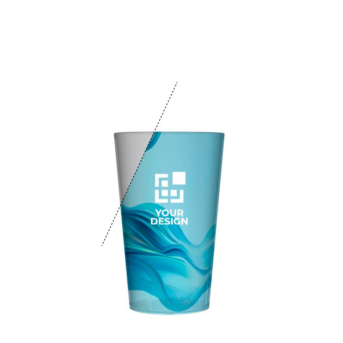 Petit gobelet personnalisable avec le logo sans BPA de 120 ml