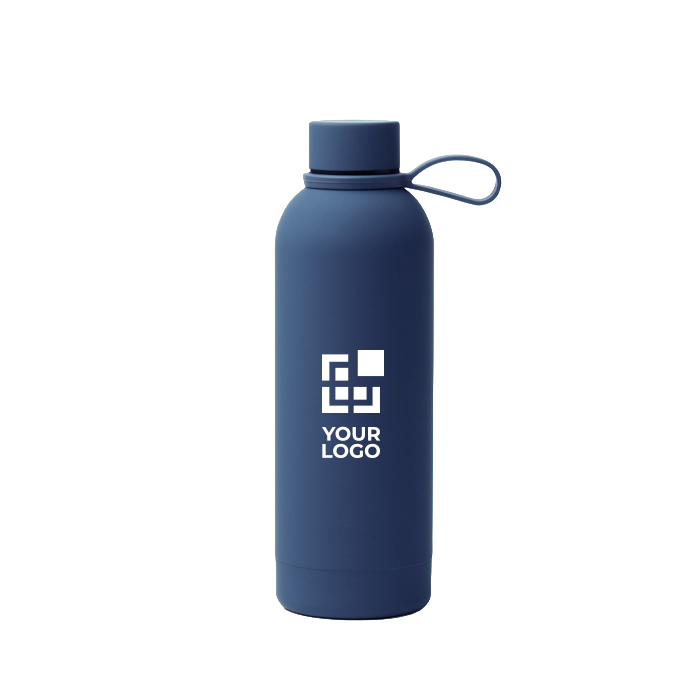 Bouteille isotherme en inoxrecyclé avec anse en silicone souple 500 ml