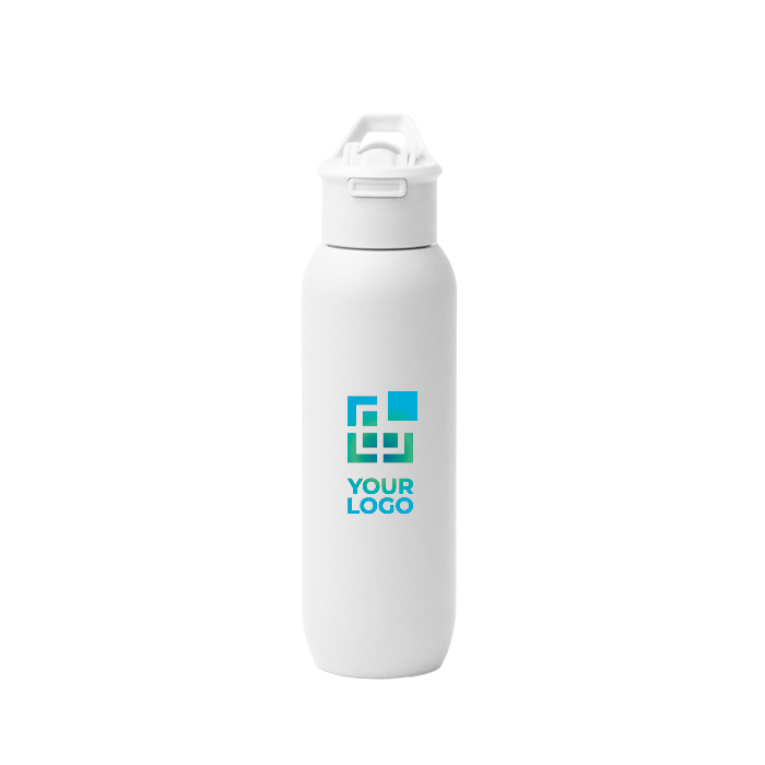 Gourde isotherme en acier inoxydable recyclé avec paille 500 ml