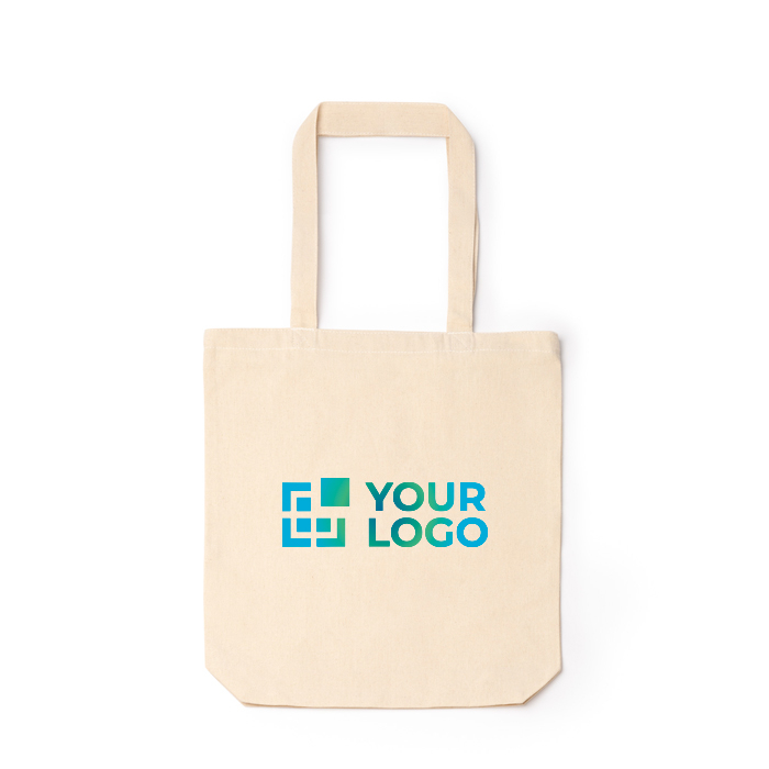 Sac en coton avec fermeture éclair et soufflet 230 g/m²