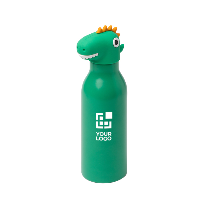 Gourde isotherme au design enfant avec bouchon tête d’animal 450 ml