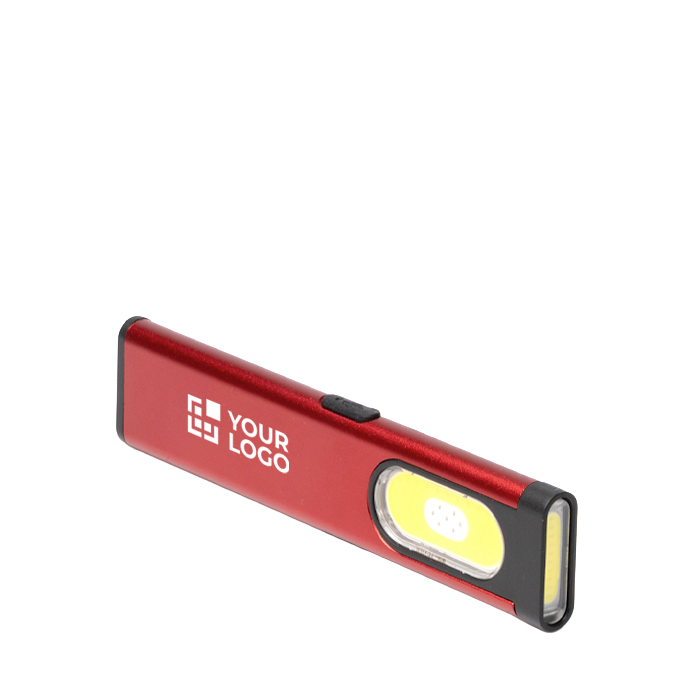 Lampe torche double ultra-plate avec aimant et clip, 3 intensités