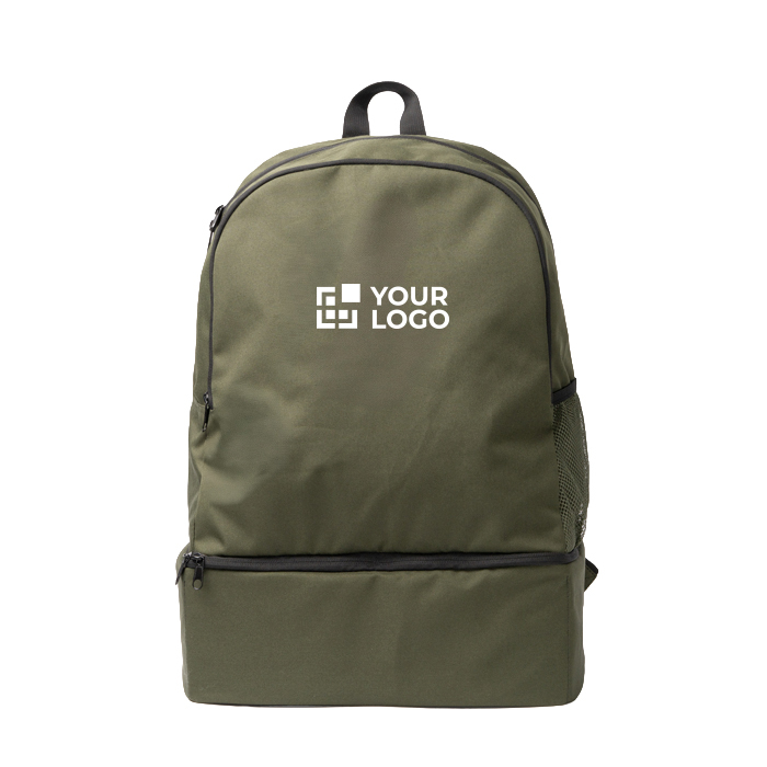 Sac à dos écologique avec poche à chaussures rigide et poche avant