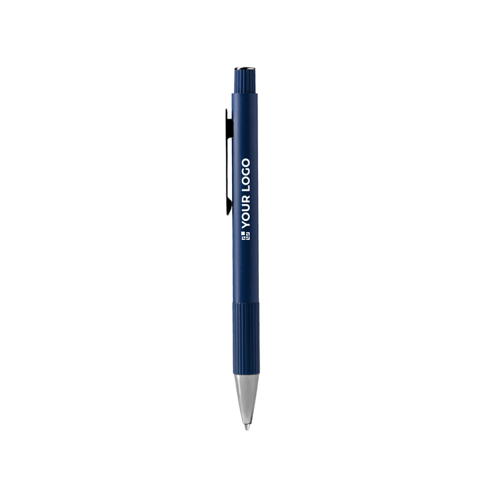 Stylo en aluminium recyclé à finition mate et encre bleue