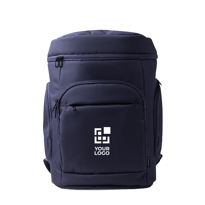 Sac à dos rembourré en polyester recyclé avec ouverture par le haut 15''