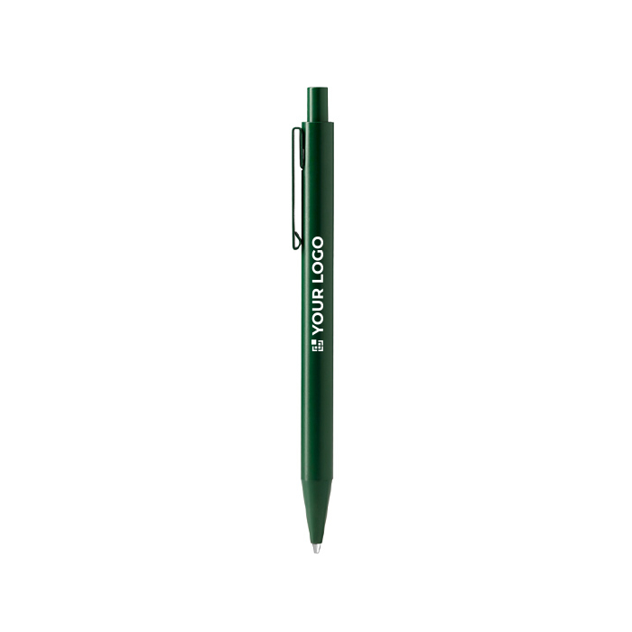 Stylo à bille en aluminium finition mate avec recharge jumbo et encre bleue