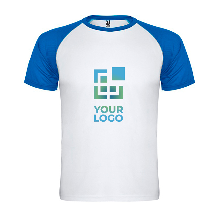 T-shirt de sport bicolore 140 g/m² Roly Direct Indianapolis