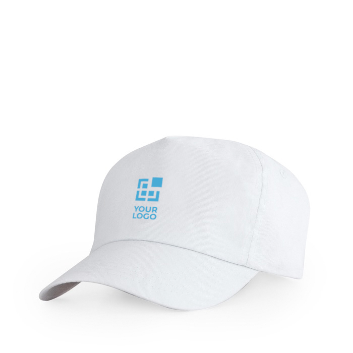 Casquette en coton avec velcro ajustable et œillets de ventilation
