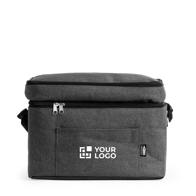 Glacière XL en polyester RPET avec double compartiment et poche