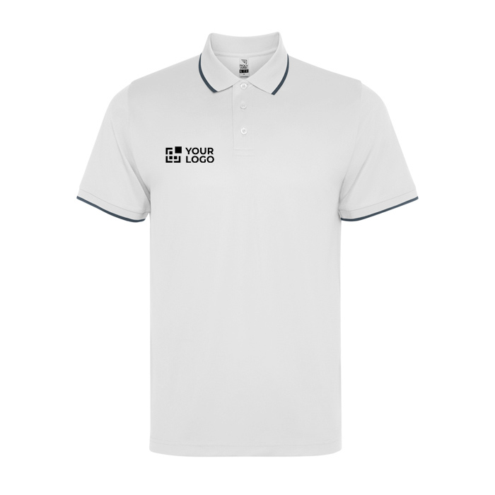Polo technique avec bord-côte contrasté 200 g/m² Roly Direct Sian