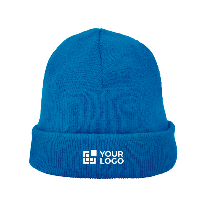 Bonnet en tricot acrylique avec revers double 320 g/m²