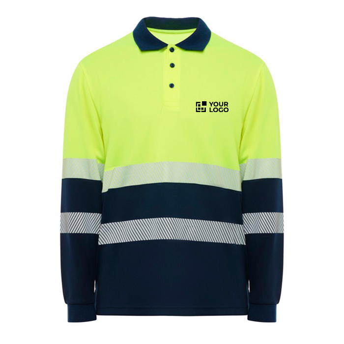 Polo de travail visible à manches longues 170 g/m² Roly Vega LS