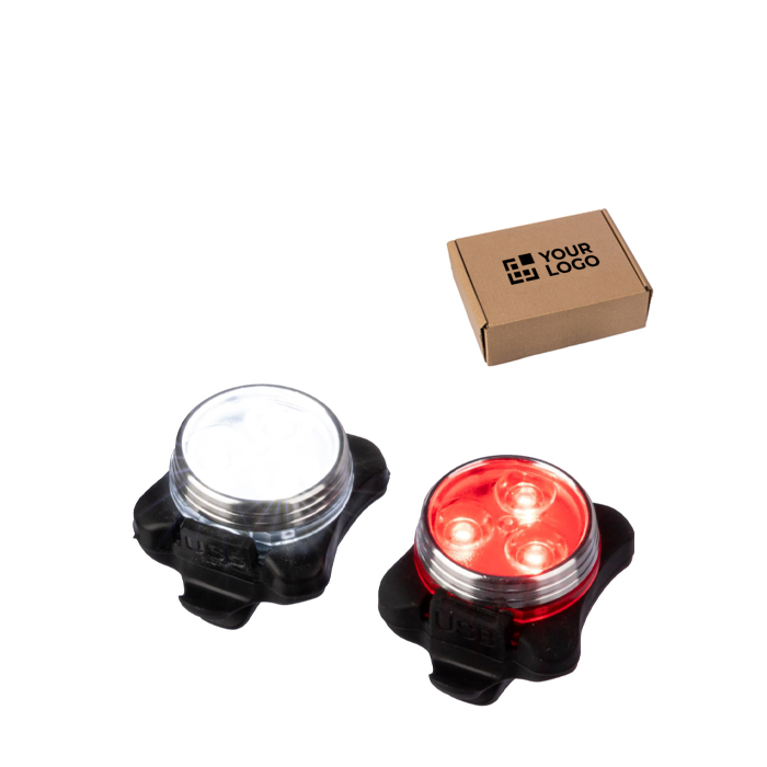 Lumières rechargeables 3 LED et 4 modes pour vélo