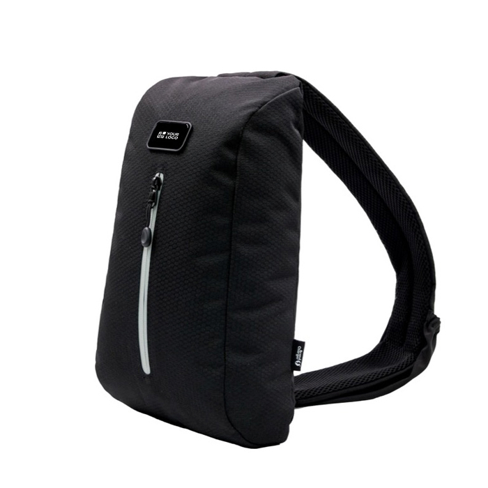 Sac bandoulière grande taille en RPET réfléchissant