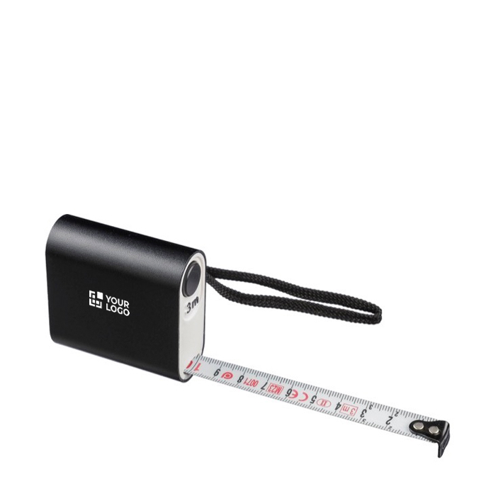 Mètre ruban en aluminium avec bouton et cordon pour transport 3M