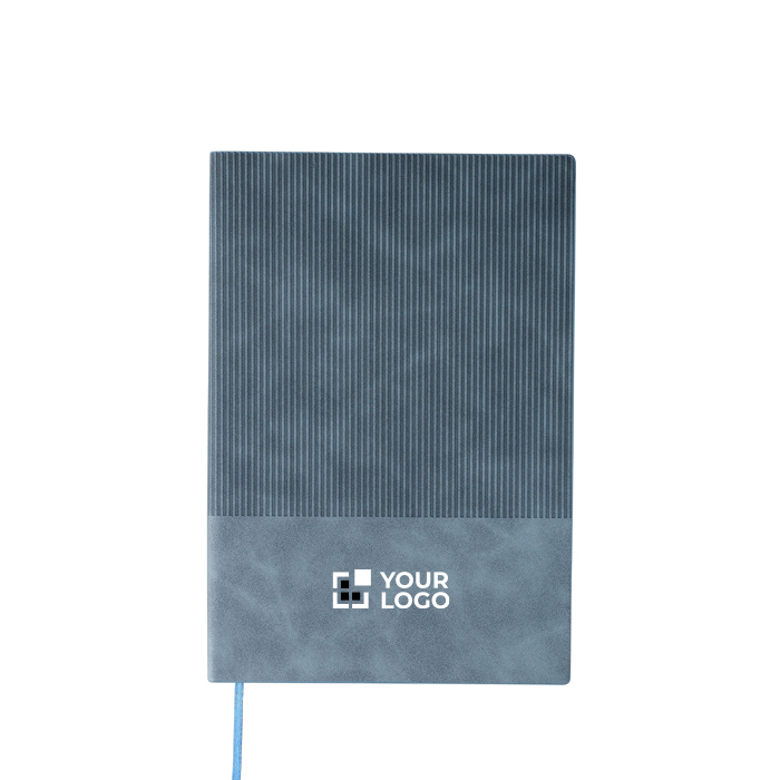 Carnet avec effet velours sur la couverture feuilles lignées A5