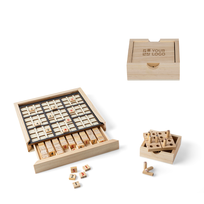 Jeu de sudoku avec plateau relevable et rangement interne