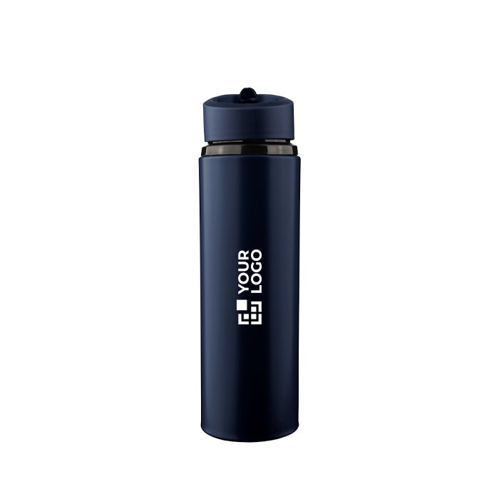 Bidon en plastique avec embout rabattable et paille interne 500 ml