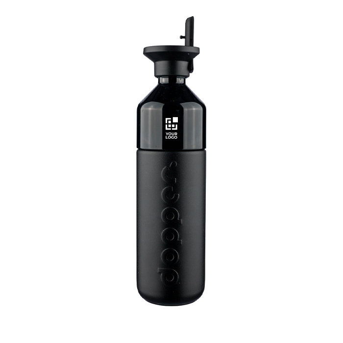 Gourde Dopper Insulated Black inox avec paille 580 ml