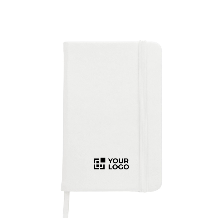 Carnet A5 en PU recyclé avec fermeture élastique et pages blanches