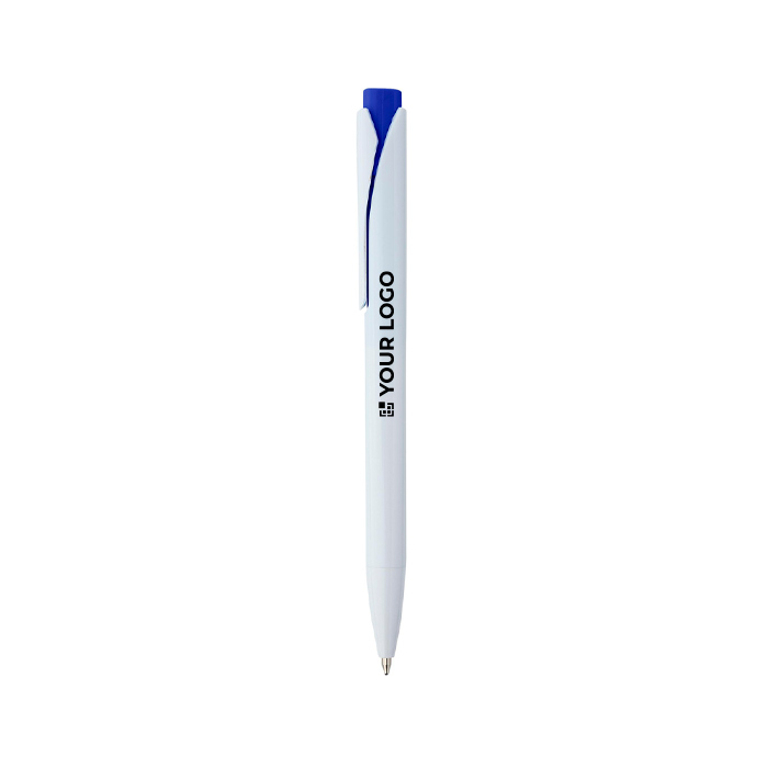 Stylo plastique recyclé avec clip et encre bleue Dokumental