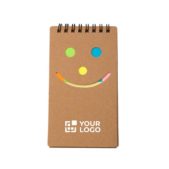 Bloc pratique de 50 notes et 150 marque-pages adhésifs avec spirale