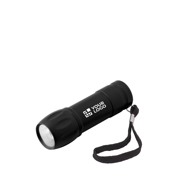 Lampe torche COB personnalisable avec dragonne assortie