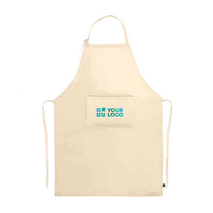 Tablier en coton Fairtrade avec fermeture réglable 180 g/m²