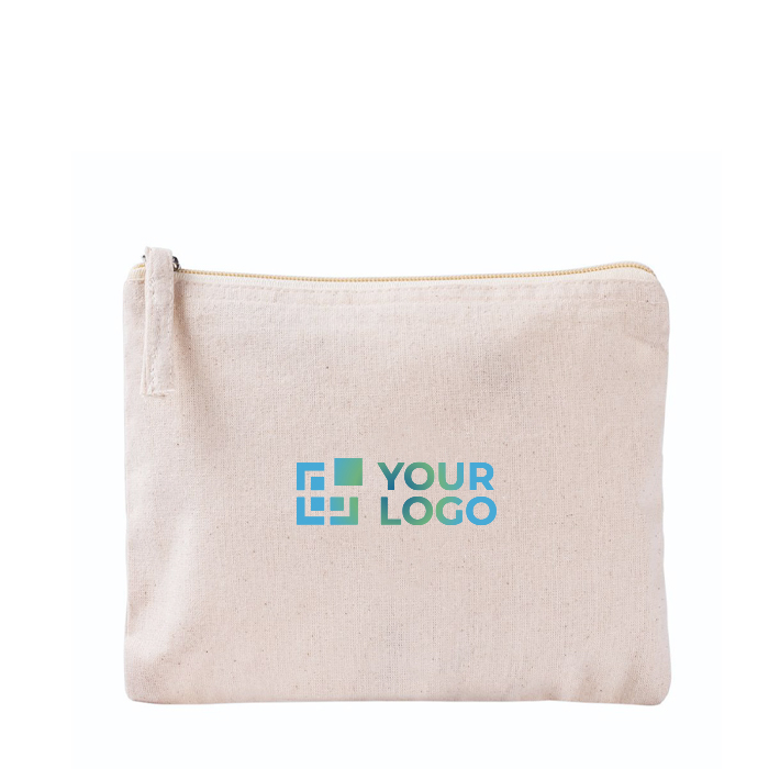 Trousse rectangulaire en coton bio avec certification GOTS