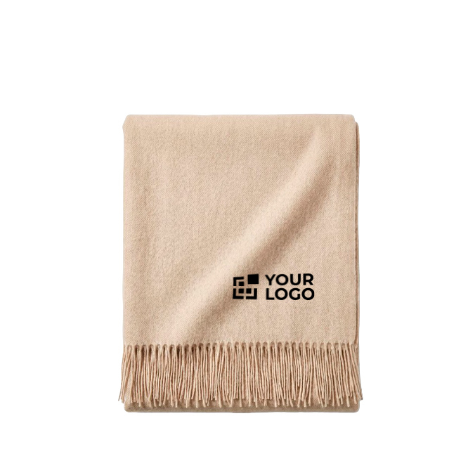 Grande couverture en acrylique et viscose au toucher doux 250 g/m²