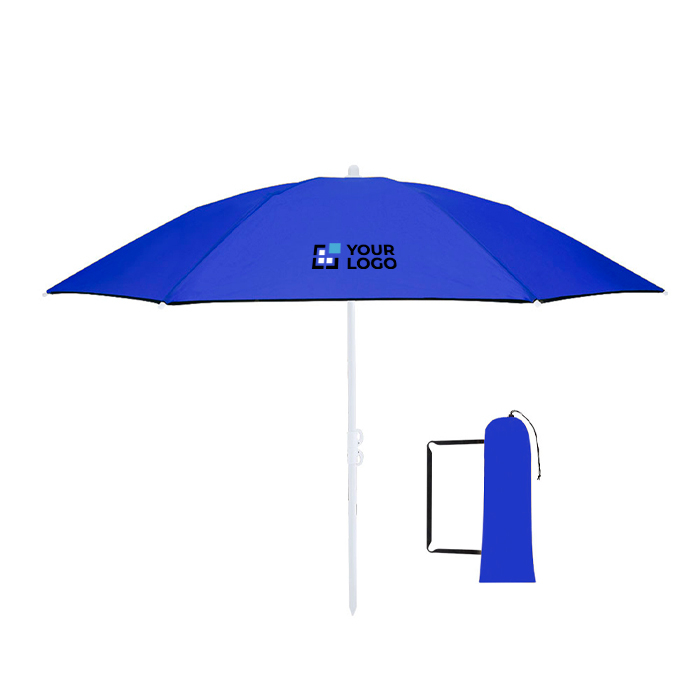 Parasol de plage pliable avec sac de transport assorti Ø160