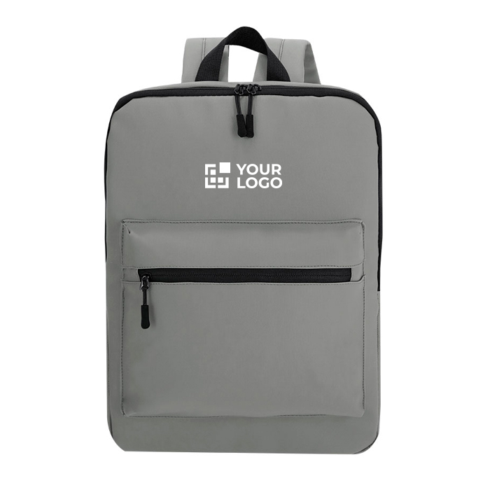 Sac à dos pour ordinateur en PU souple avec poche frontale 15''